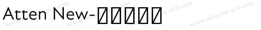 Atten New字体转换